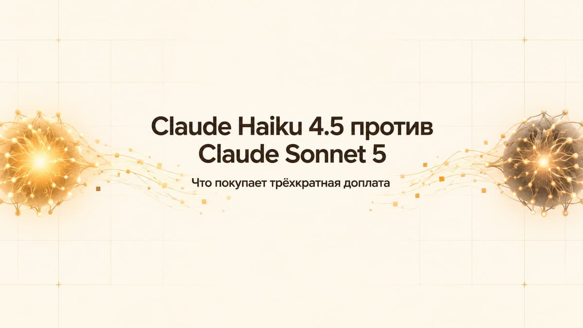 Claude Haiku 4.5 против Claude Sonnet 5: что покупает трёхкратная доплата