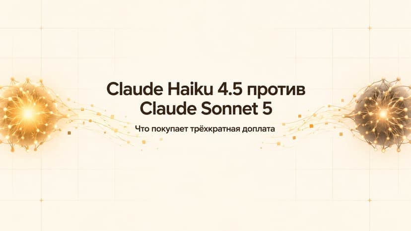 Claude Haiku 4.5 против Claude Sonnet 5: что покупает трёхкратная доплата