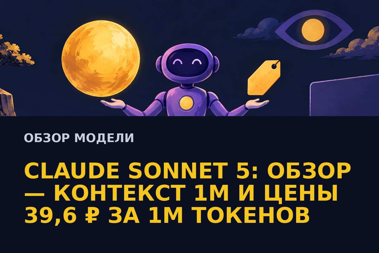 Claude Sonnet 5: обзор — контекст 1M и цены 52,8 ₽ за 1M токенов