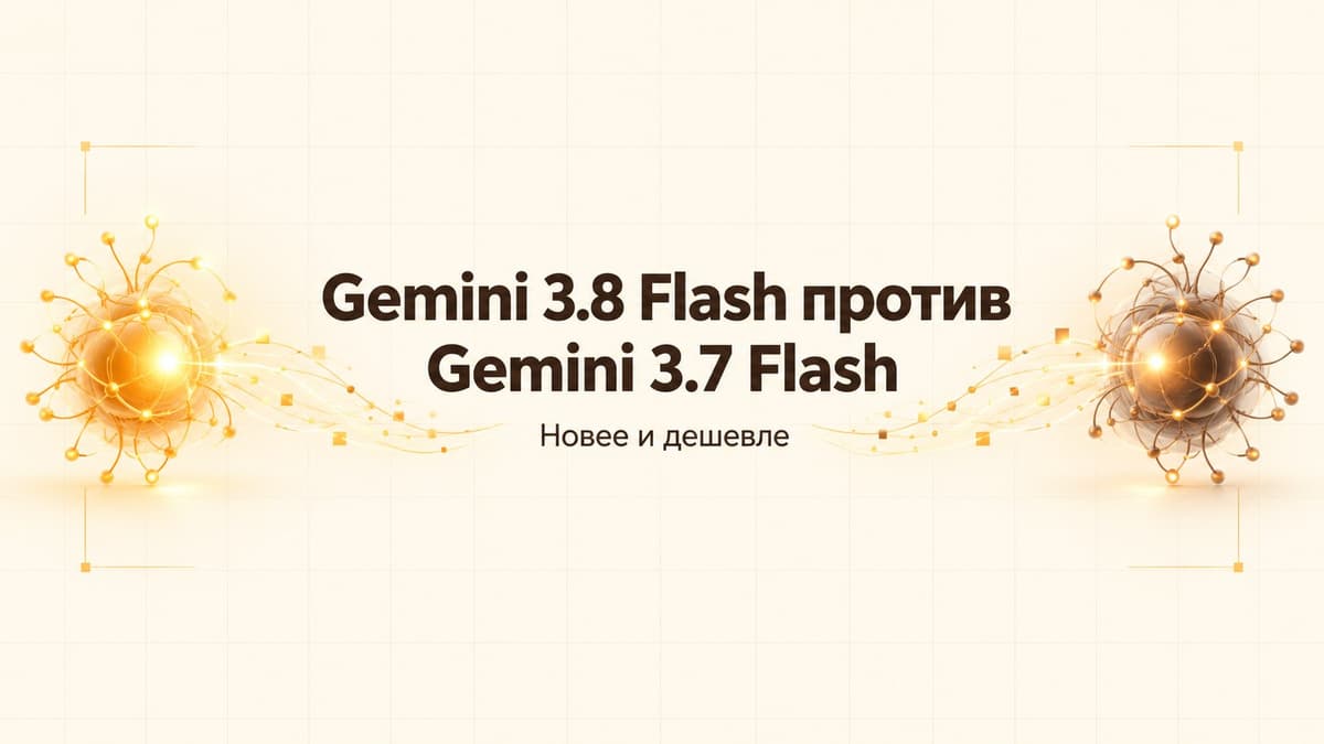 Gemini 3.8 Flash против Gemini 3.7 Flash: новее и дешевле — есть ли смысл в старой