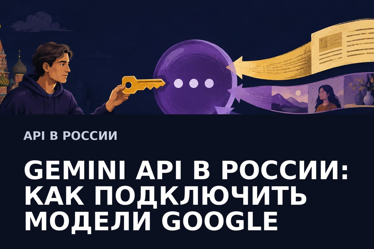 Gemini API в России: как работать с моделями Google без ограничений