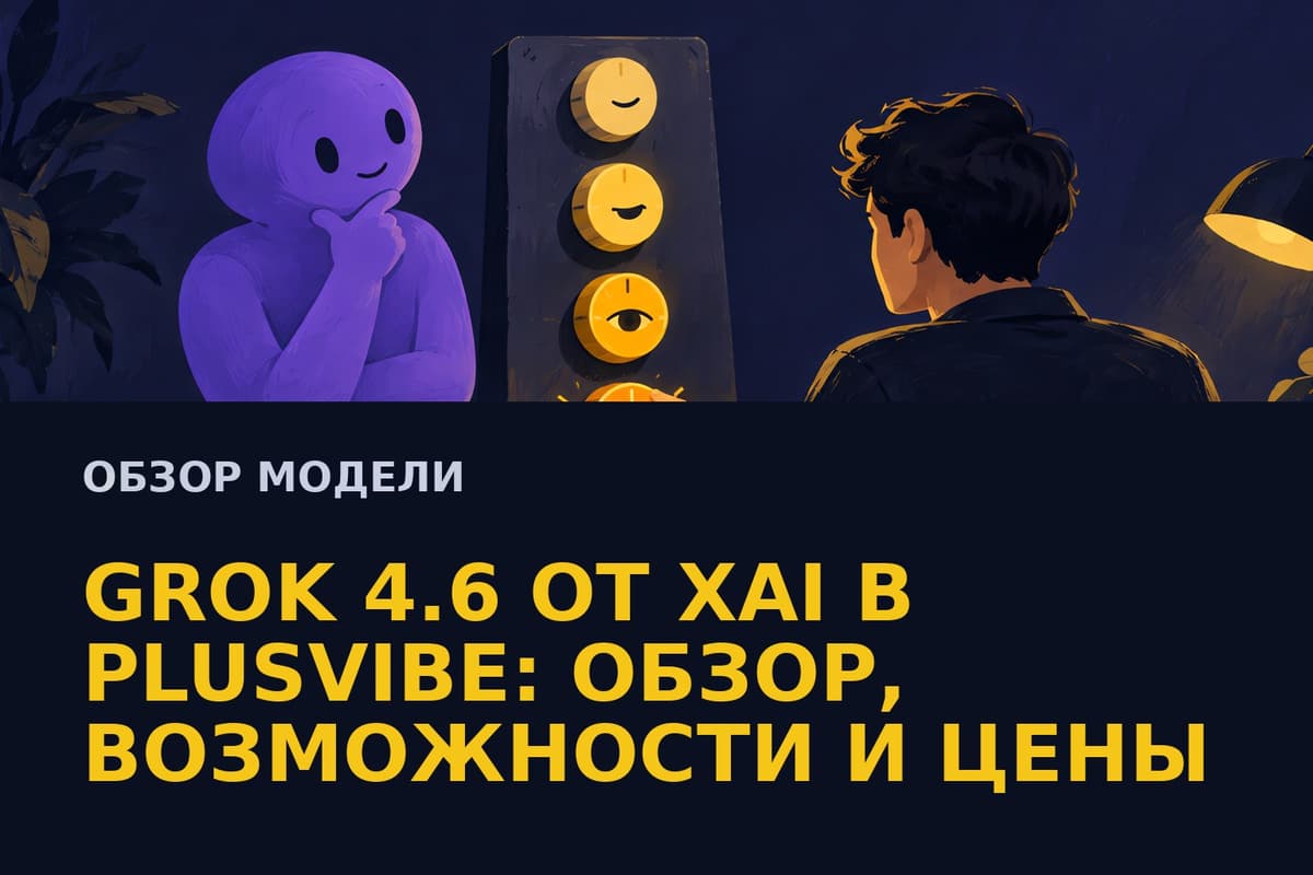 Grok 4.6 от xAI в PlusVibe: обзор, возможности и цены