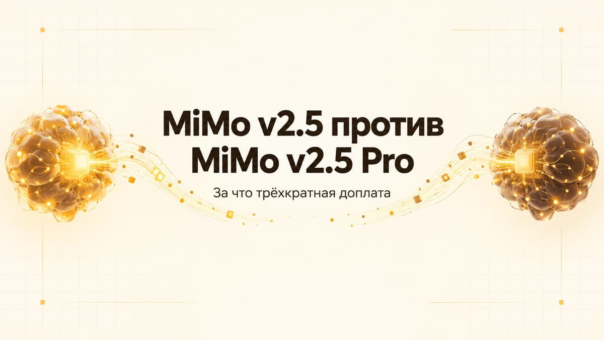 MiMo v2.5 против MiMo v2.5 Pro: за что трёхкратная доплата