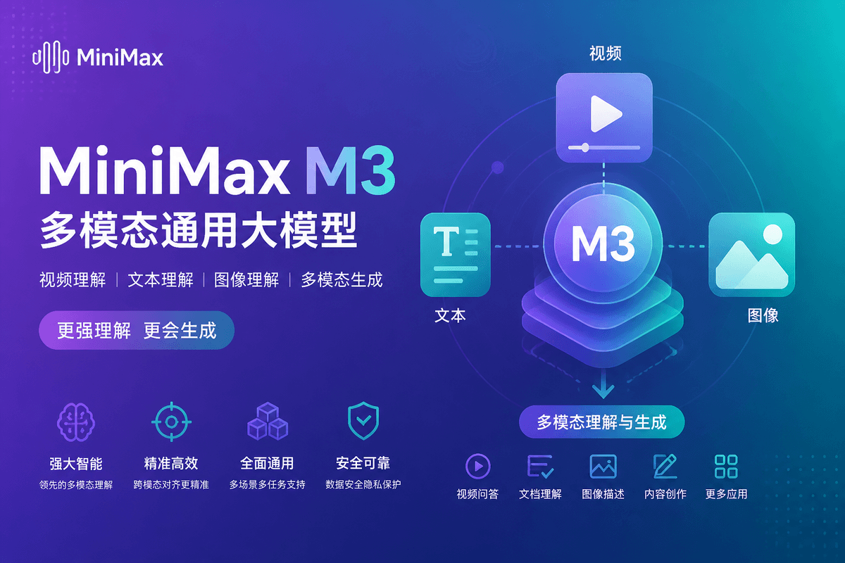 MiniMax-M3: мультимодальная модель с видео, аудио и текстом