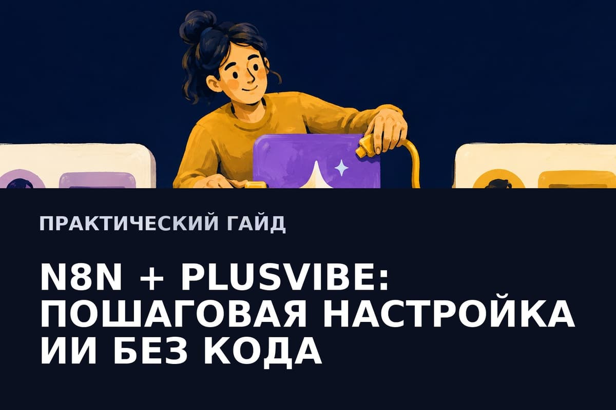 n8n + PlusVibe: пошаговая настройка ИИ без кода