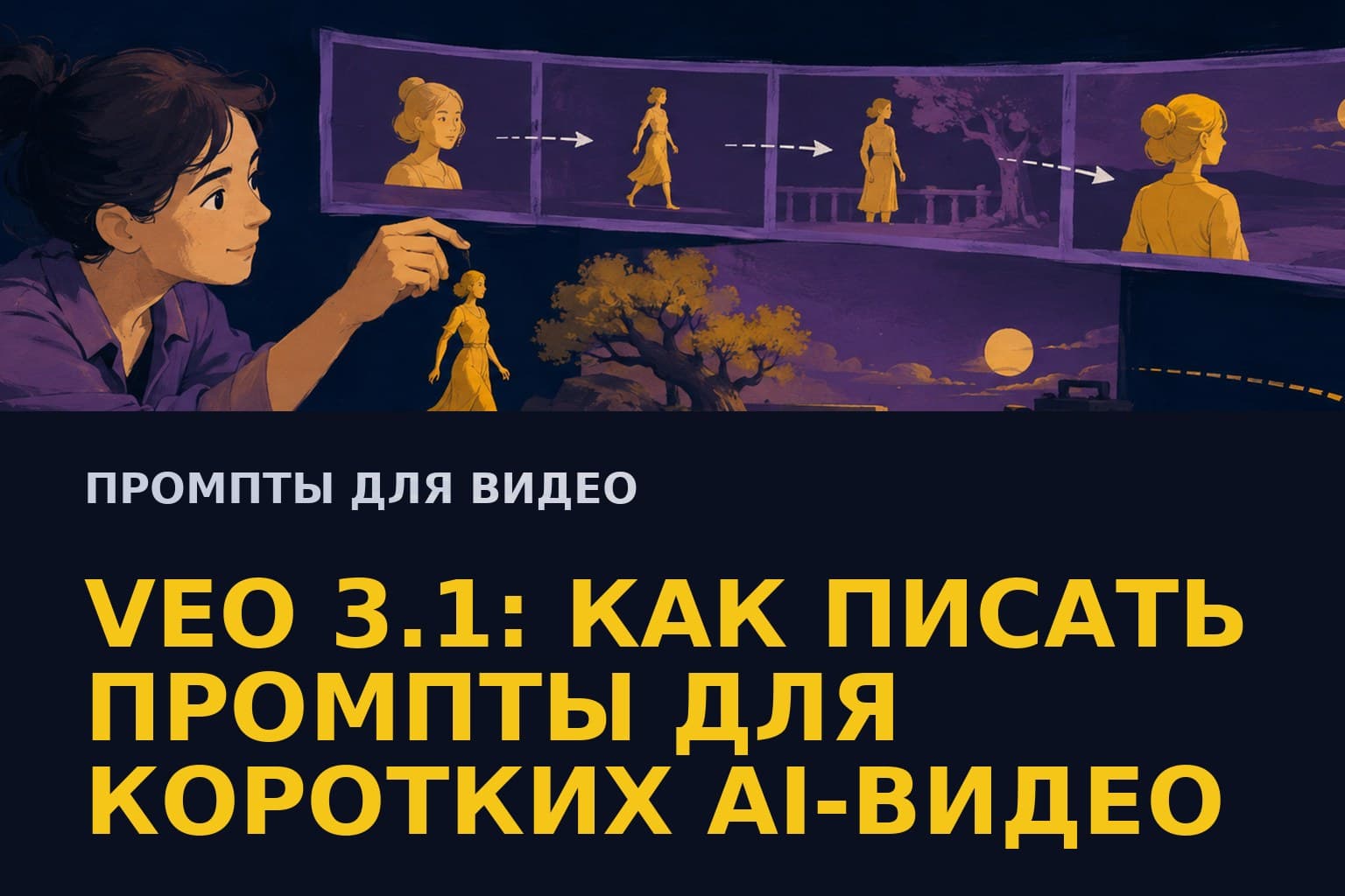Veo 3.1: как писать промпты для коротких AI-видео