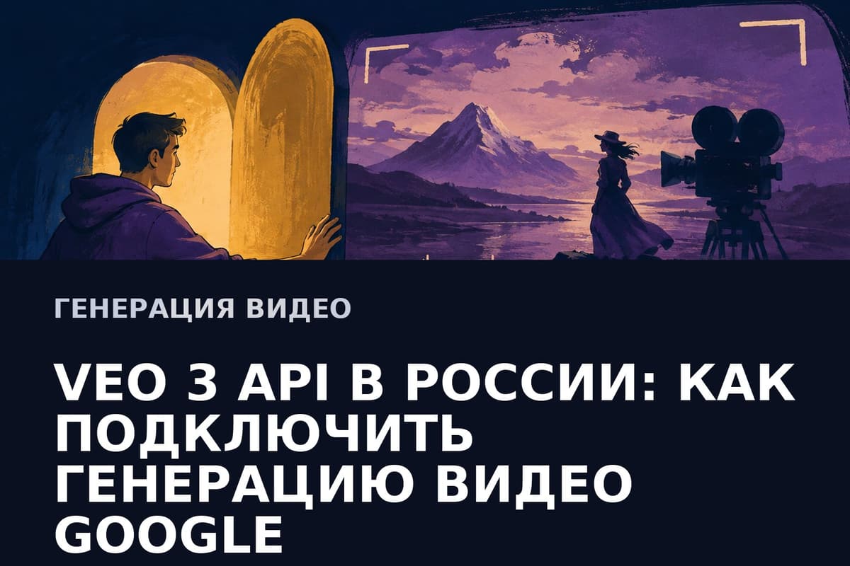 Veo 3 API в России: как подключить генерацию видео Google