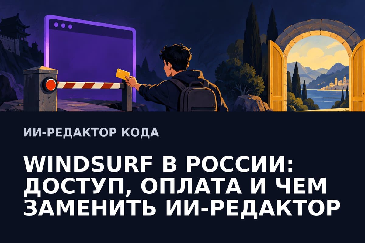 Windsurf в России: доступ, оплата и чем заменить ИИ-редактор